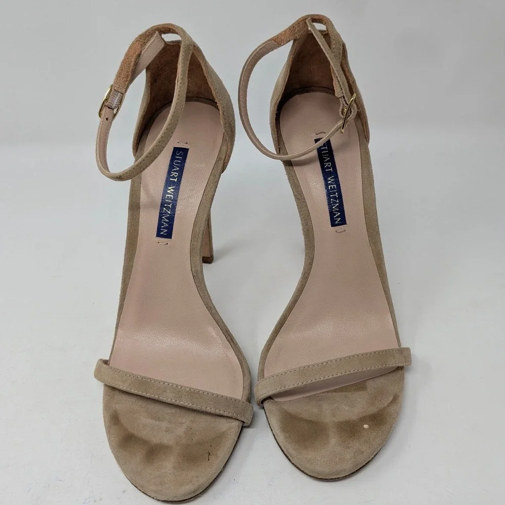 Stuart Weitzman Suede High Heels Stiletto Pump Tan Women's sz 6